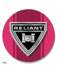 Reliant Emblem Round Aluminum Sign