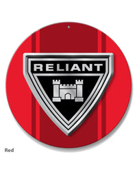 Reliant Emblem Round Aluminum Sign