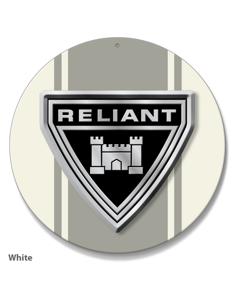 Reliant Emblem Round Aluminum Sign