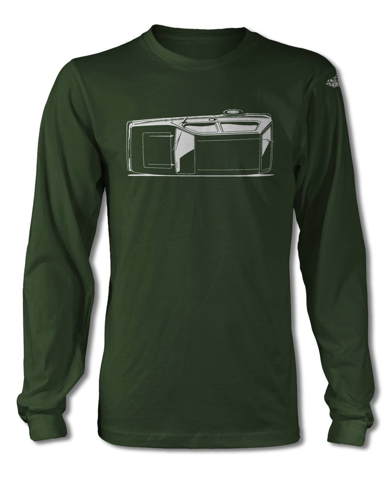 Reliant Robin Three-Wheeler T-Shirt - Long Sleeves - Side View