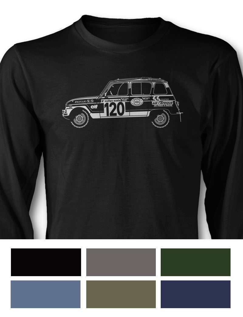 Renault R4 4L Sinpar / Marreau 1979 - 1980 T-Shirt - Long Sleeves - Side View