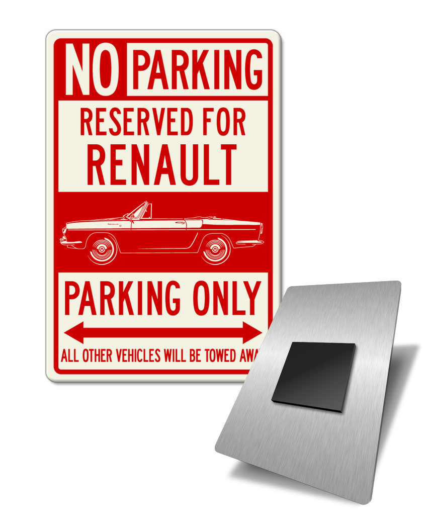 Renault Caravelle Floride Convertible Reserved Parking Fridge Magnet