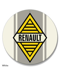 Renault Emblem Round Aluminum Sign