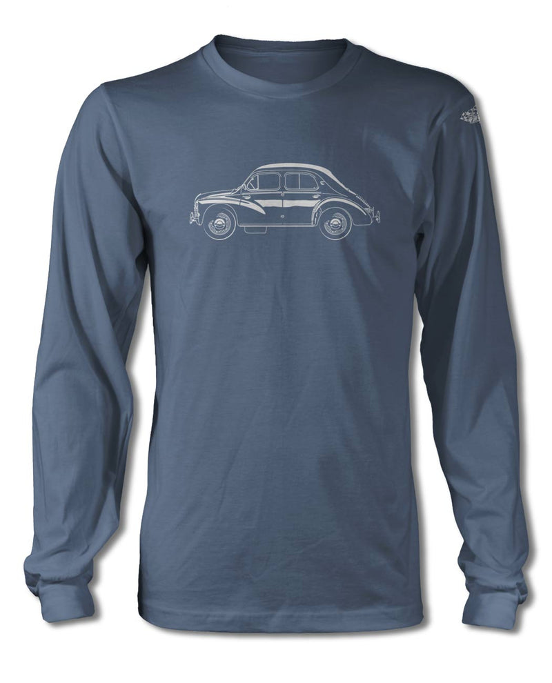 Renault 4CV 750 760 Quinquette 1947 - 1961 T-Shirt - Long Sleeves - Side View