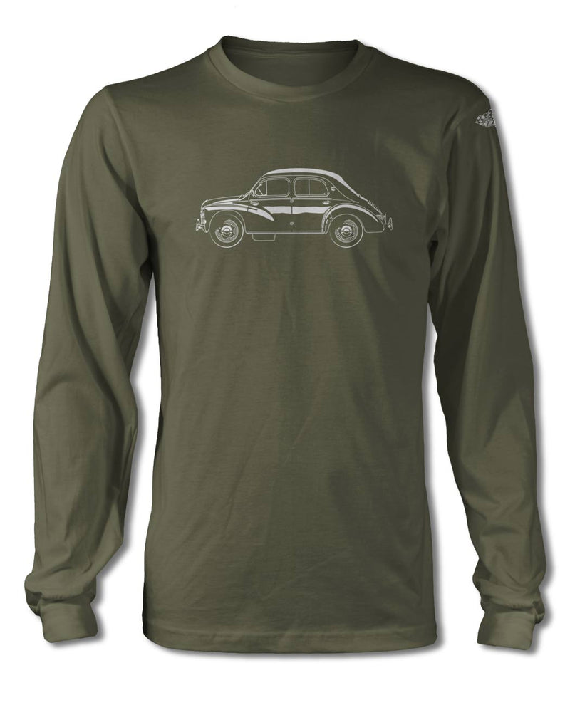 Renault 4CV 750 760 Quinquette 1947 - 1961 T-Shirt - Long Sleeves - Side View