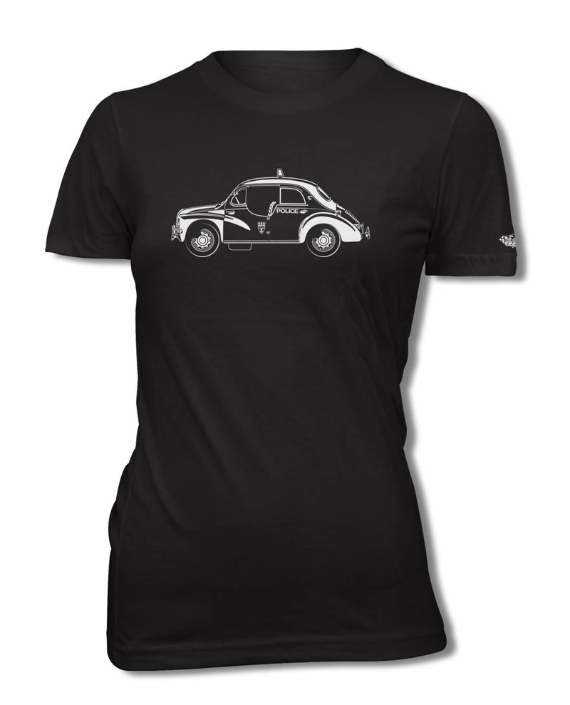 Renault 4CV PIE Police de la Prefecture de Paris 1955 T-Shirt - Women - Side View