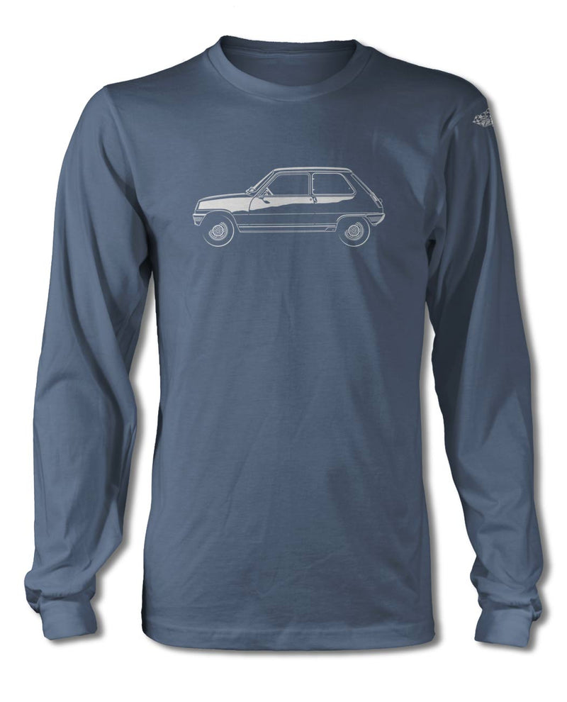 Renault 5 R5 1972 - 1985 T-Shirt - Long Sleeves - Side View