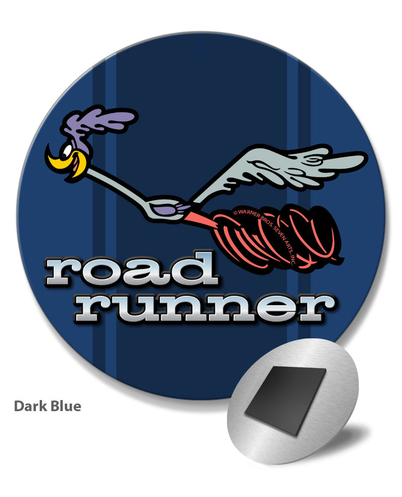 1969 - 1974 Plymouth Road Runner Emblem Novelty Round Fridge Magnet
