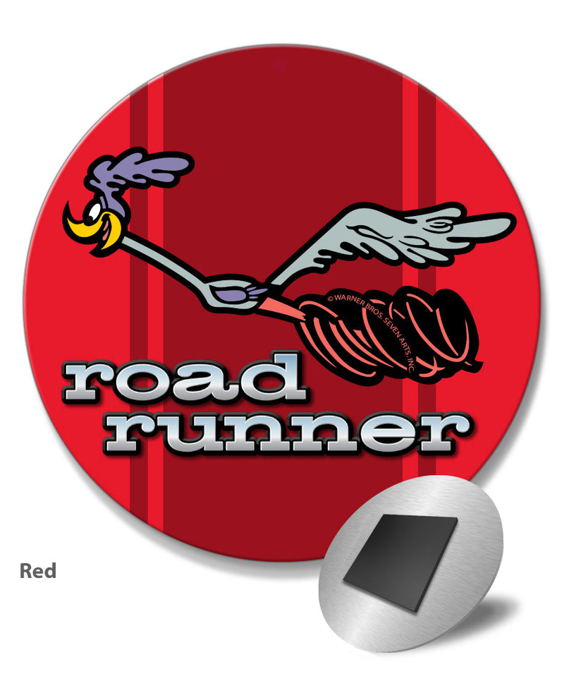 1969 - 1974 Plymouth Road Runner Emblem Novelty Round Fridge Magnet