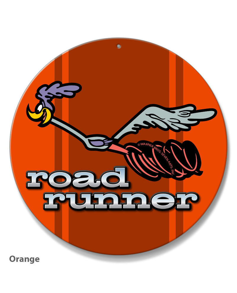 1969 - 1974 Plymouth Road Runner Emblem Novelty Round Aluminum Sign