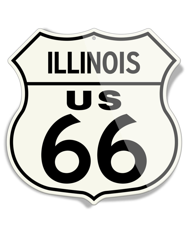 Route 66 - All States Available - Shield Shape - Aluminum Sign