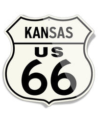 Route 66 - All States Available - Shield Shape - Aluminum Sign