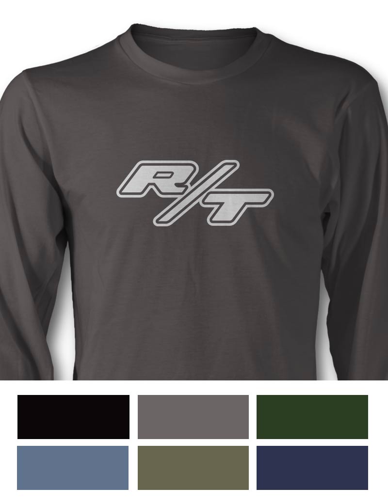 Dodge RT Emblem T-Shirt - Long Sleeves - Side View - Emblem