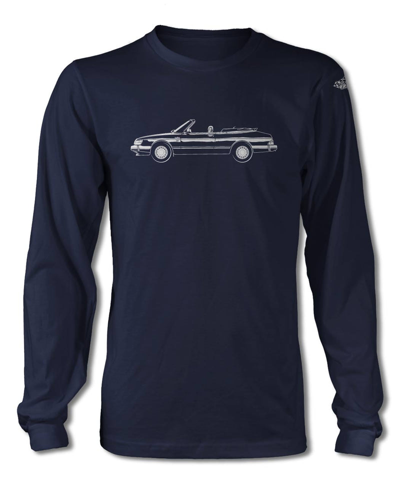 Saab 900 Turbo Convertible T-Shirt - Long Sleeves - Side View