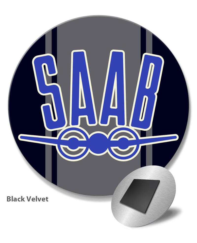 Saab Emblem Round Fridge Magnet