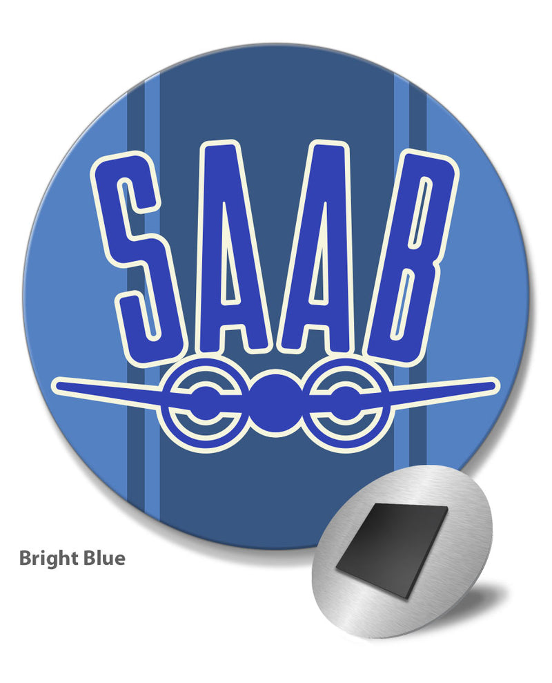 Saab Emblem Round Fridge Magnet