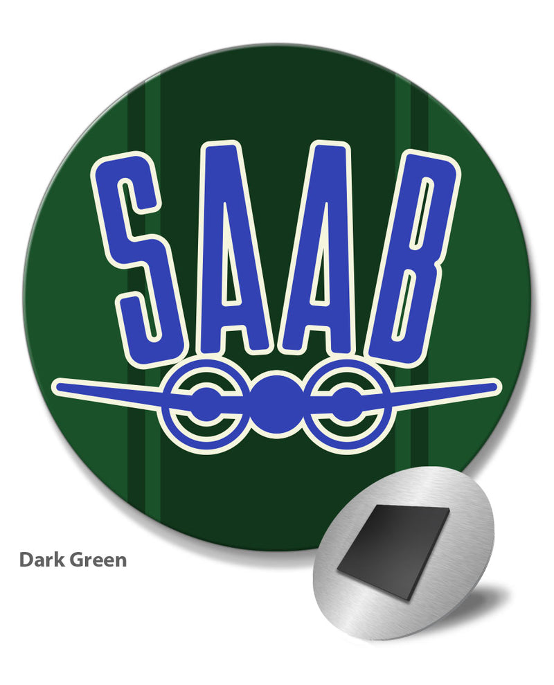 Saab Emblem Round Fridge Magnet