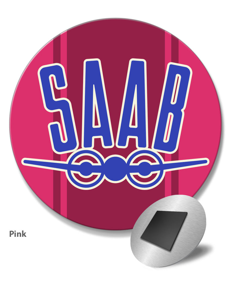 Saab Emblem Round Fridge Magnet