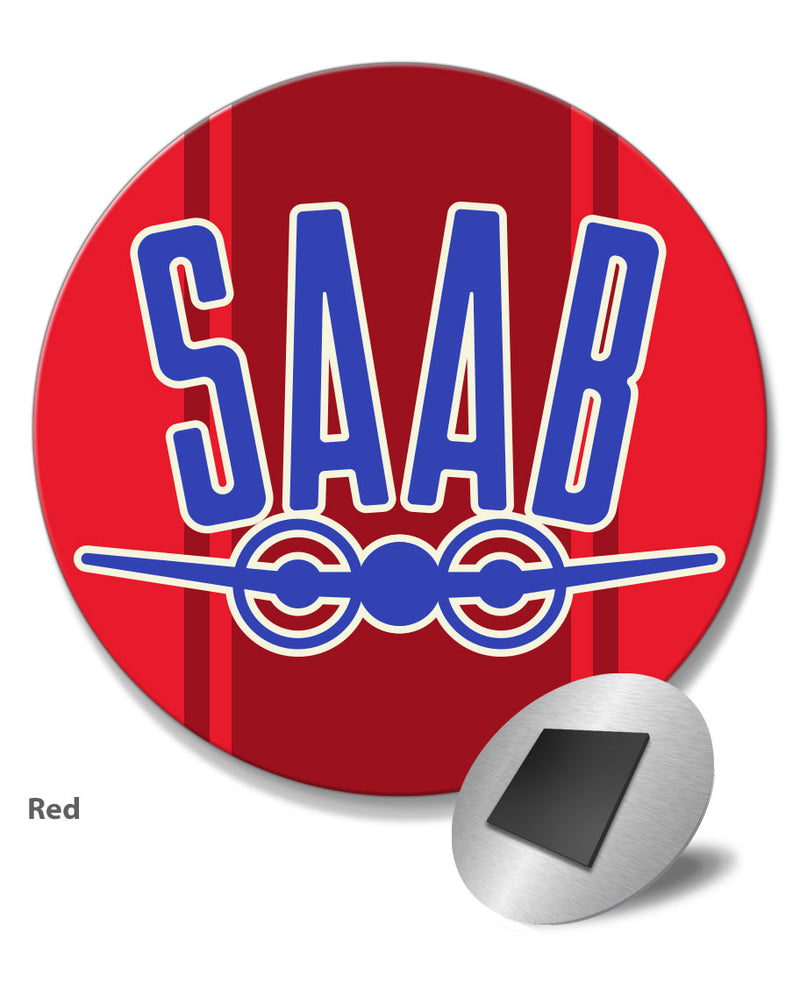 Saab Emblem Round Fridge Magnet