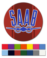 Saab Emblem Round Fridge Magnet