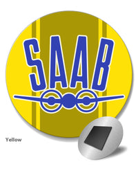 Saab Emblem Round Fridge Magnet