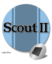 1971 - 1980 International Scout II Graphic Emblem Round Fridge Magnet