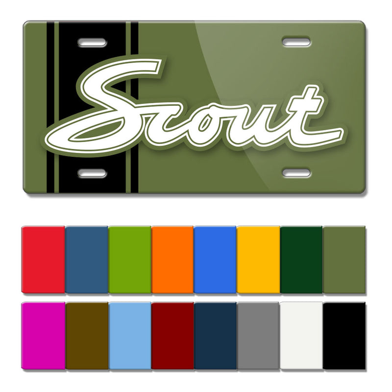 1960 - 1965 International Scout I Emblem Novelty License Plate