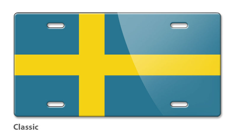 Swedish Flag Novelty License Plate