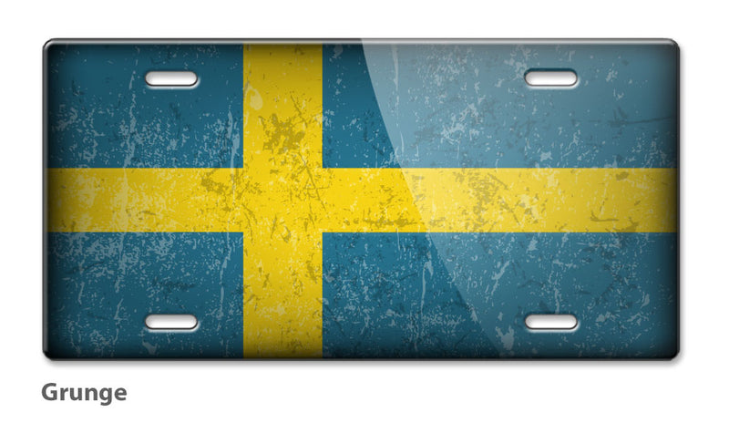 Swedish Flag Novelty License Plate