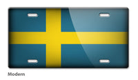 Swedish Flag Novelty License Plate