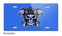 Skull with Googles Novelty License Plate