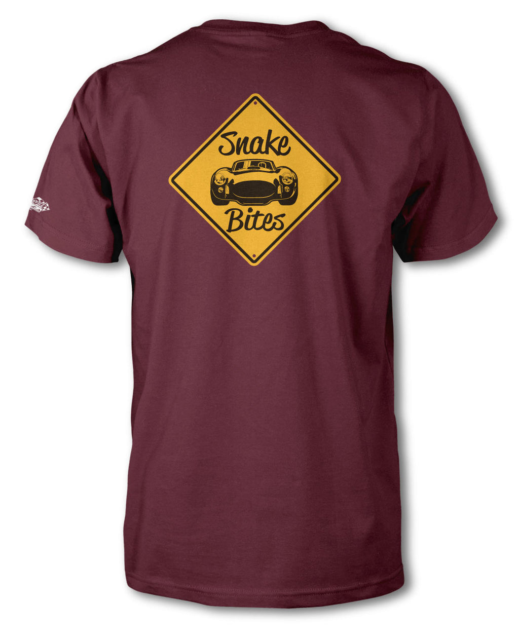 Warning: Snake Bites T-Shirt - Men - Maroon - Extra Large