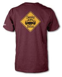Warning: Snake Bites T-Shirt - Men - Maroon - Extra Large