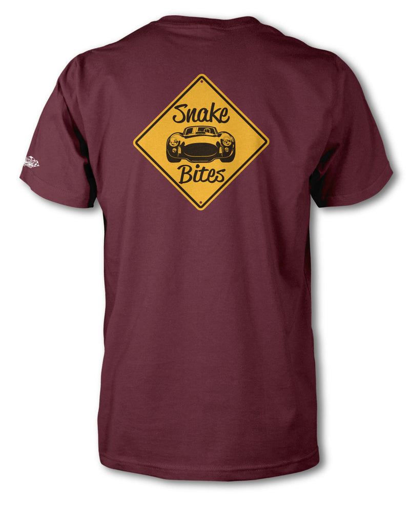 Warning: Snake Bites T-Shirt - Men - Maroon - Extra Large