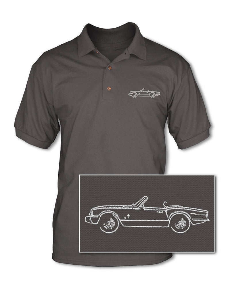 Triumph Spitfire MKIV Convertible Adult Pique Polo Shirt - Side View