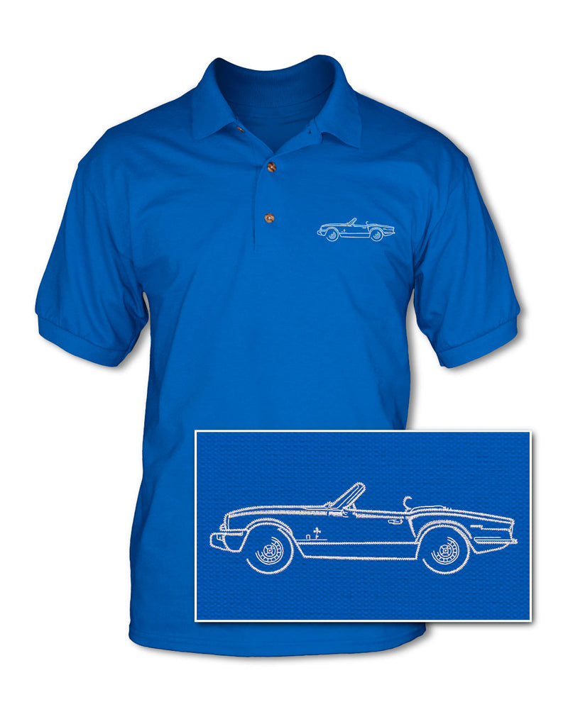 Triumph Spitfire MKIV Convertible Adult Pique Polo Shirt - Side View