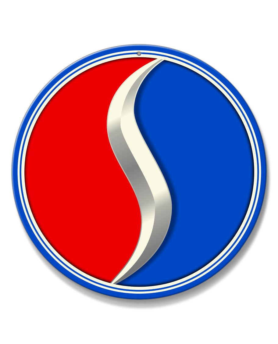 Studebaker Emblem Round Aluminum Sign