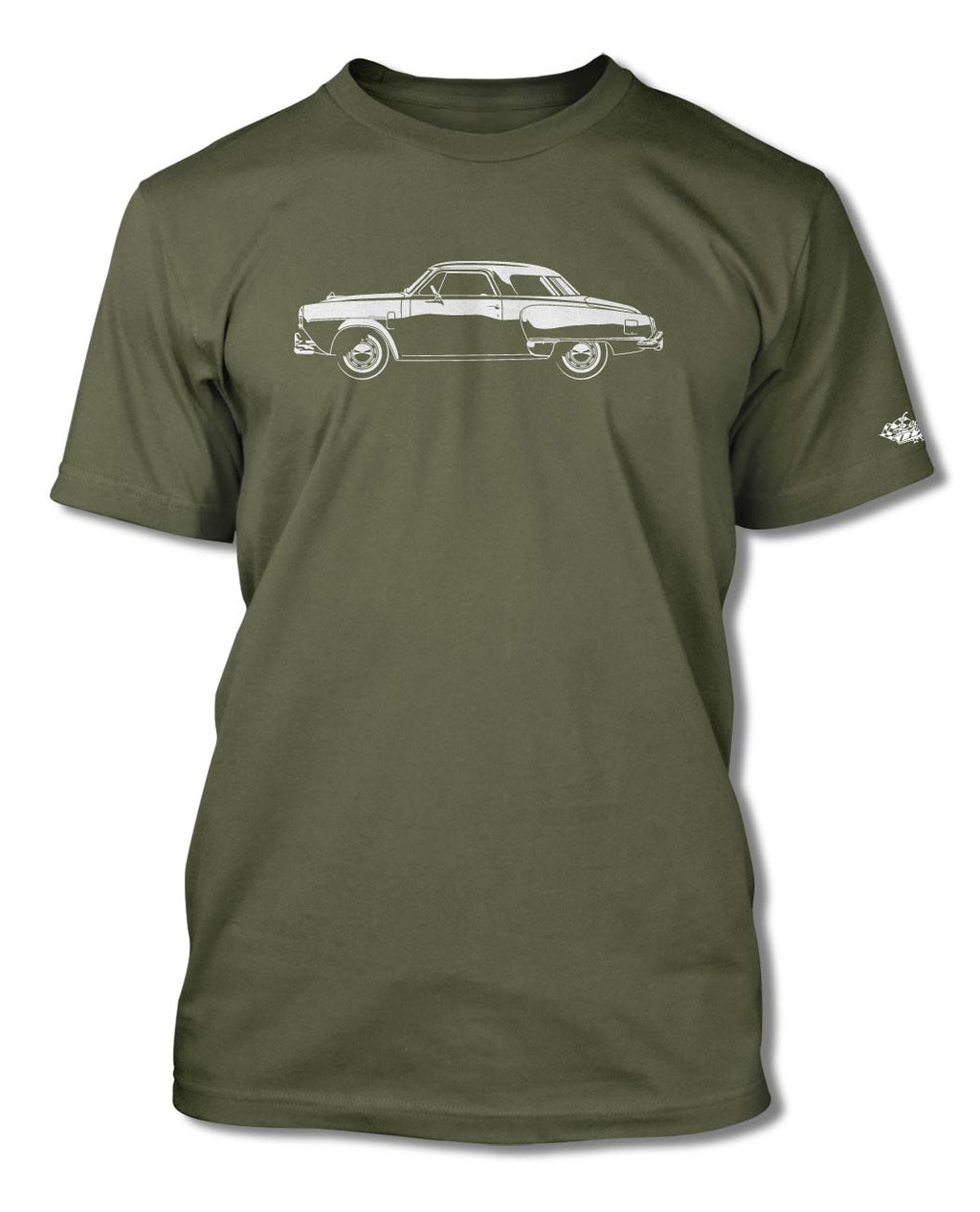 Studebaker Starlight Coupe 1950 T-Shirt - Men - Side View