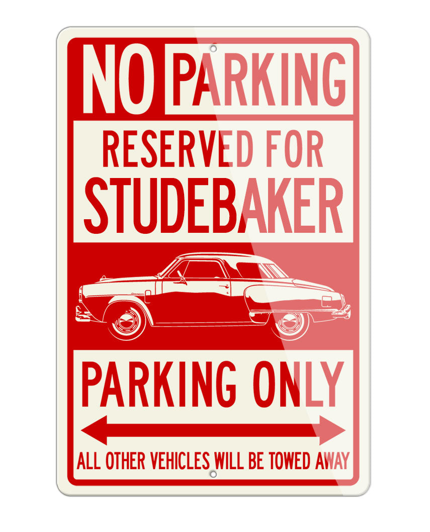 Studebaker Starlight Coupe 1950 Reserved Parking Only Sign