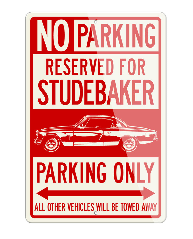 Studebaker Starlight Coupe 1953 Reserved Parking Only Sign