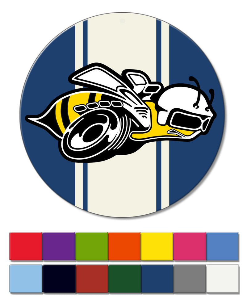 Dodge Super Bee Illustration Novelty Round Fridge Magnet