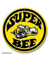 Dodge Super Bee Round Emblem Round Aluminum Sign