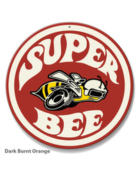 Dodge Super Bee Round Emblem Round Aluminum Sign