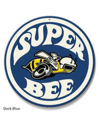 Dodge Super Bee Round Emblem Round Aluminum Sign