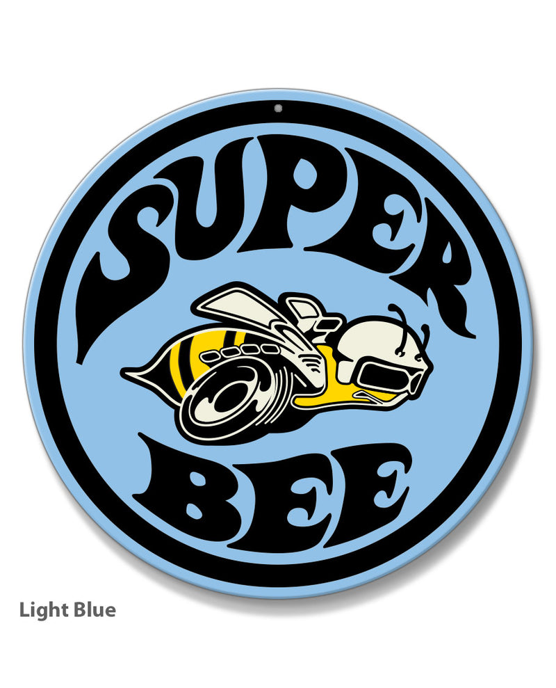 Dodge Super Bee Round Emblem Round Aluminum Sign