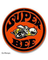 Dodge Super Bee Round Emblem Round Aluminum Sign