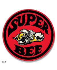 Dodge Super Bee Round Emblem Round Aluminum Sign