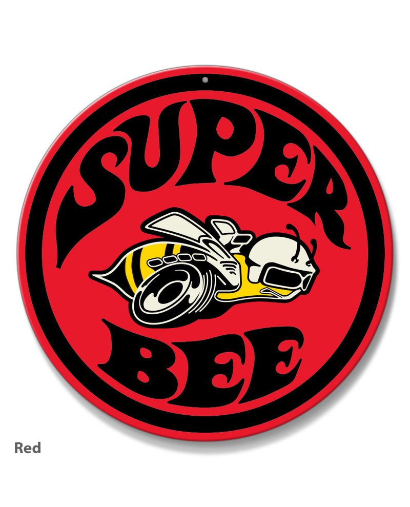 Dodge Super Bee Round Emblem Round Aluminum Sign