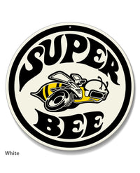 Dodge Super Bee Round Emblem Round Aluminum Sign