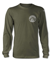 Dodge Super Bee Round Pocket Emblem T-Shirt - Long Sleeves - Emblem